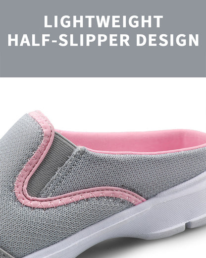MEN'S FLAT SLIP-ON SANDALS MESH SURFACE BREATHABLE