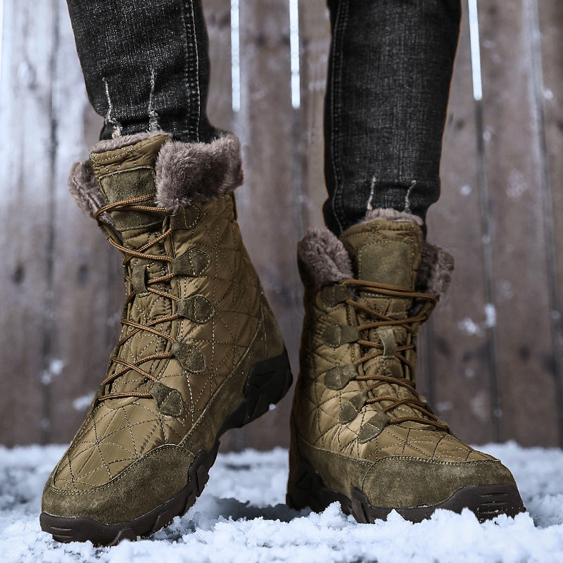 MEN'S WINTER OUTDOOR COMFORTABLE AND WARM THICKENED CASUAL SNOW BOOTS