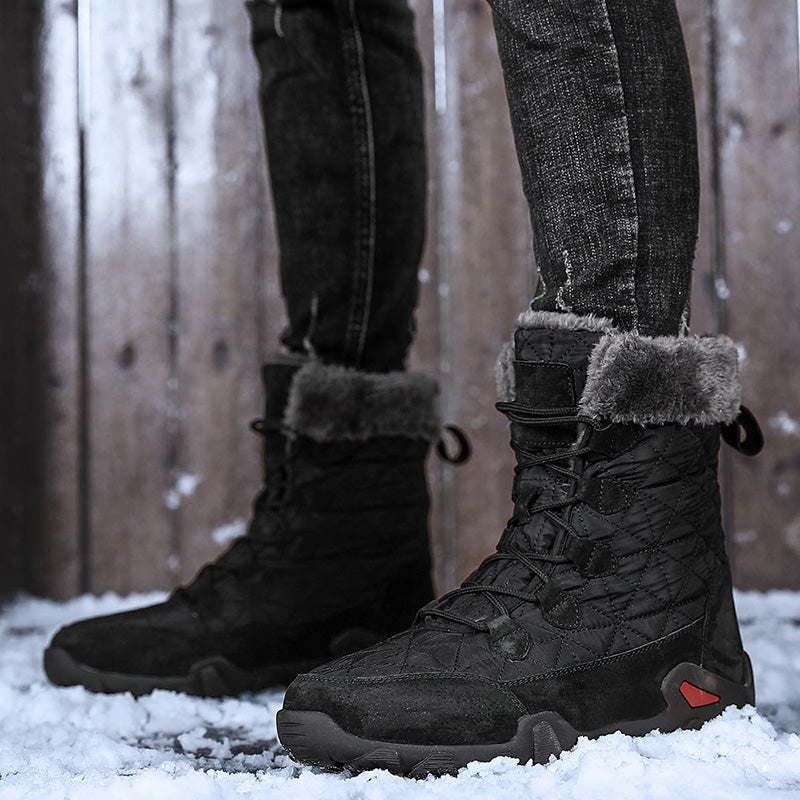 MEN'S WINTER OUTDOOR COMFORTABLE AND WARM THICKENED CASUAL SNOW BOOTS