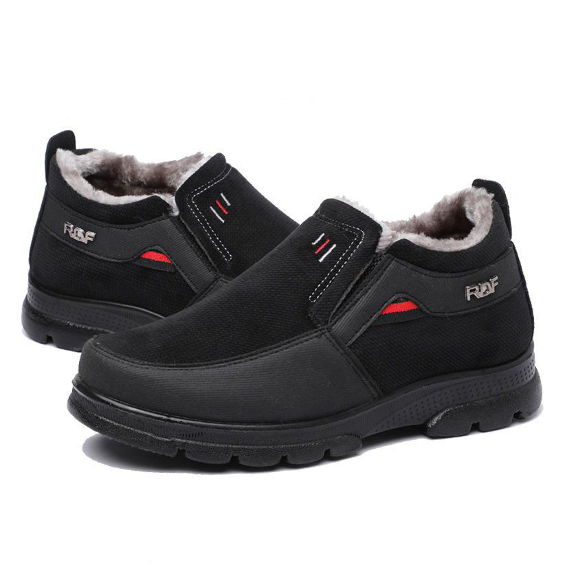 MEN'S SOFT SOLE NON-SLIP PLUS FLEECE CASUAL COTTON SHOES