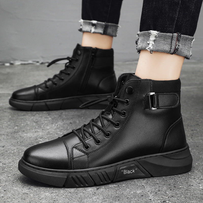 2022 Men's Casual Versatile Genuine Leather Ankle Boots