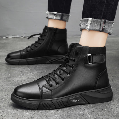2022 Men's Casual Versatile Genuine Leather Ankle Boots