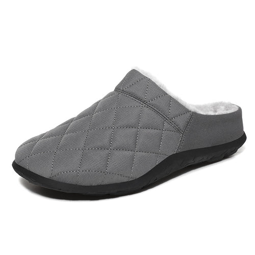 MEN'S FLEECE COMFORTABLE SOFT HALF DRAG CASUAL COTTON SHOES