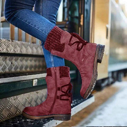 2022 WINTER WARM BACK LACE UP SNOW BOOTS