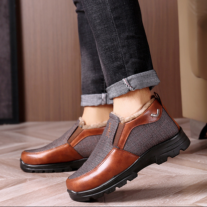 Men's Plush Fur Comfort Slip On Boots