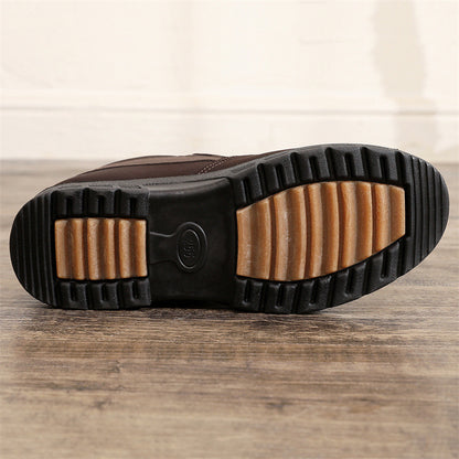 MEN'S COMFORTABLE SLIP-ON FLEECE WARM CASUAL COTTON SHOES