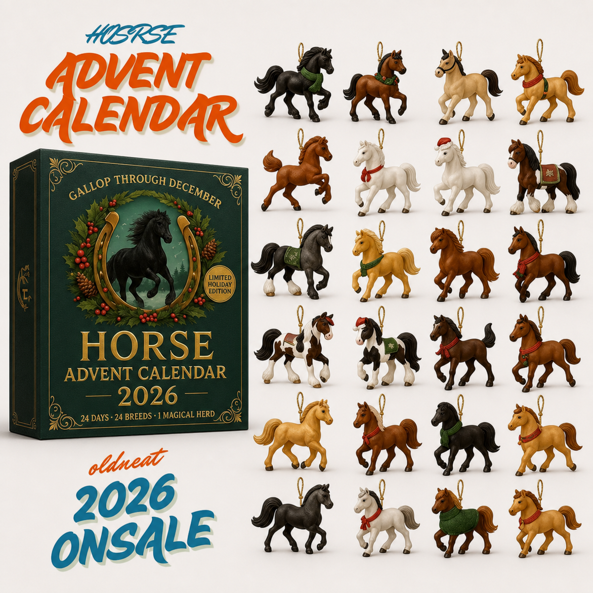 2026 🐎 Gallop Through December – Horse Advent Calendar