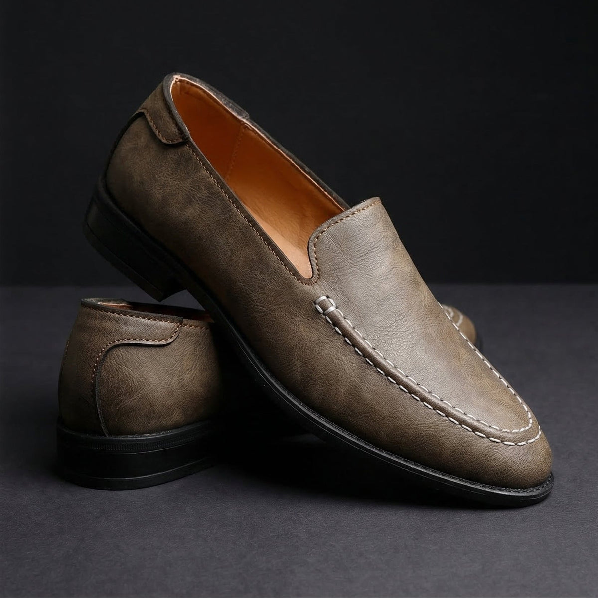 James Leather Loafers