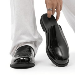Renzo Patent Leather Mules